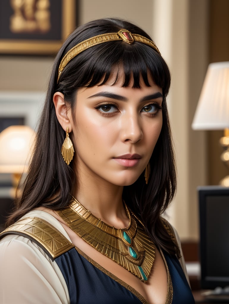 Cleopatra as a office worker