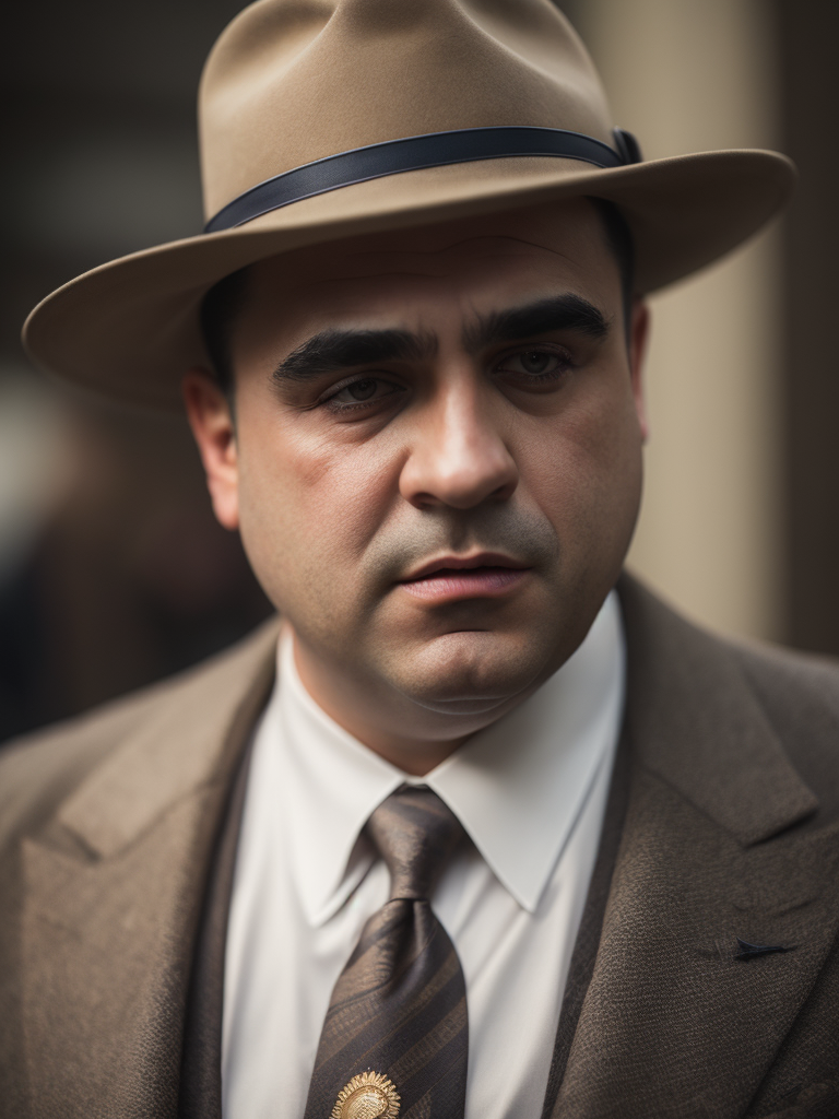 Al Capone American gangster, rare photo