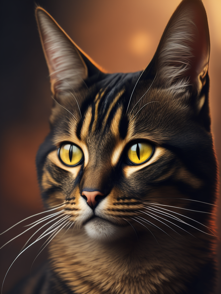 Cat in the style of artist Avogado6