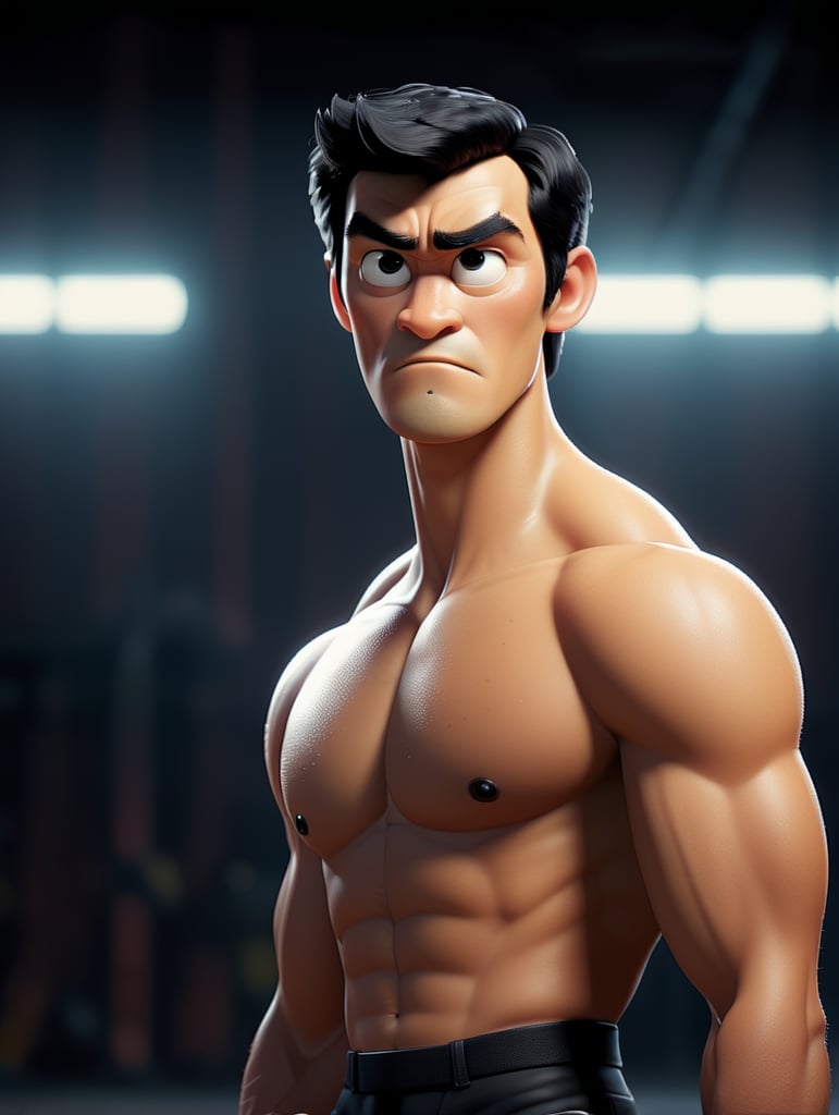 Bruce Lee standing looking at camera