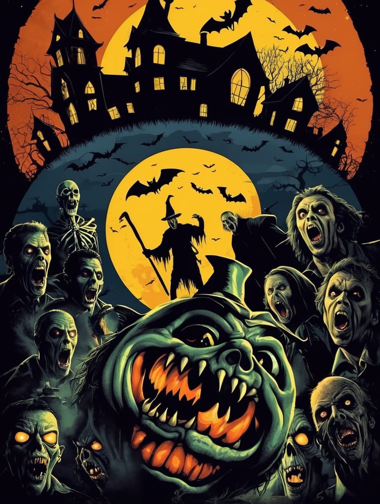 Night of Horrors Halloween Poster