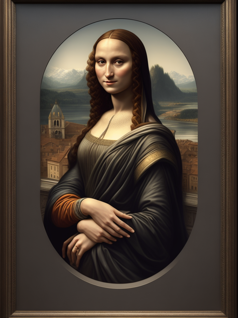 Mona Lisa Leonardo da Vinci, original art