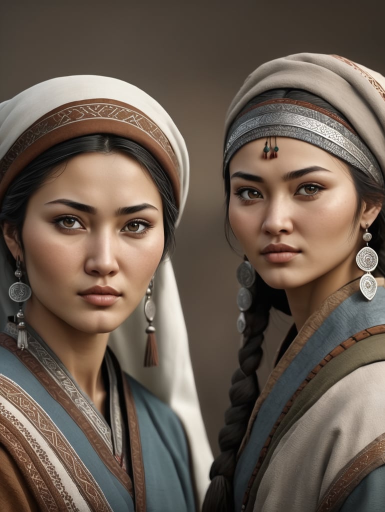 Realistic turkic women