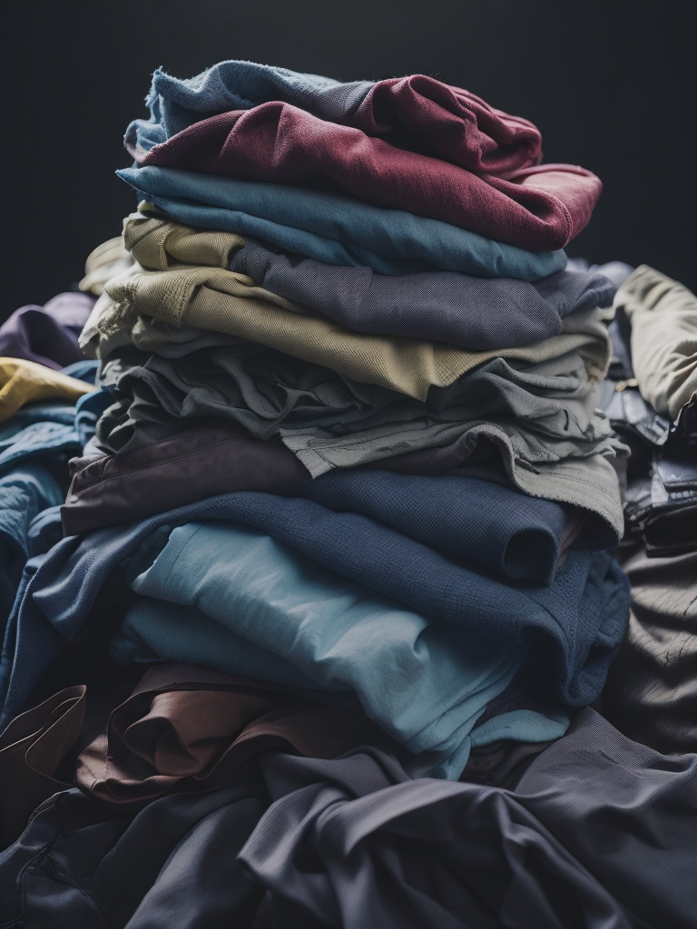 Pile of clothes, colorful, laundry