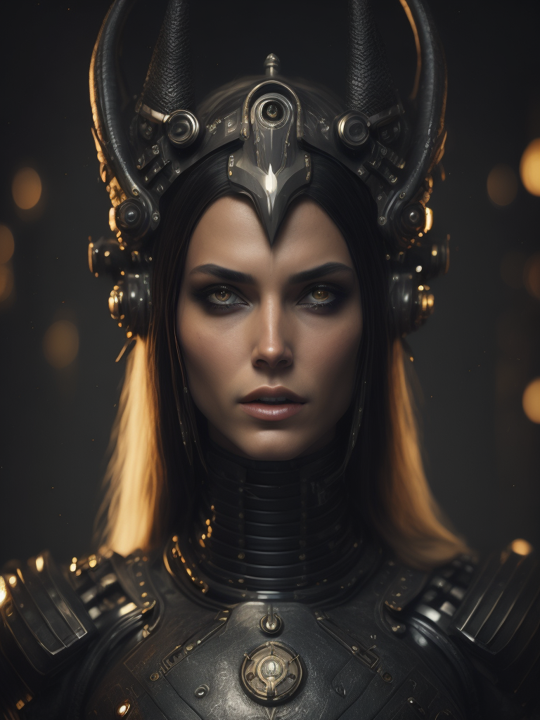 A witch with robotic implants on face and body very intricate sharp focus, dark art, dramatic lighting, style image hr giger, darkness ratio, fire background, fairytale and high fantasy, pretty face, mystical, mythical, magic, fantasy, perfect hands, perfect eyes, esoteric, mystical, cg, best quality masterpiece, dslr with a 200mm lens, greg rutkowski, 45 degrees, --s100, ultra realism, realistic photograph, hyperdetailed, very sharp, sharp focus, realistic details, professional, directed by ridley scott