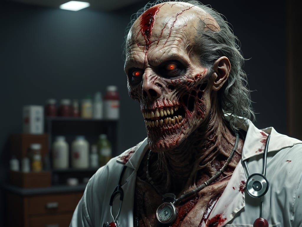 creepy death dark dead doctor hospital monster zombie blood
