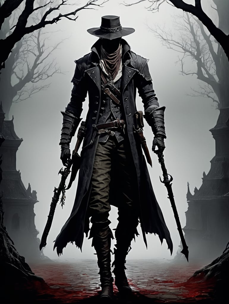 Bloodborne hunter dark fantasy