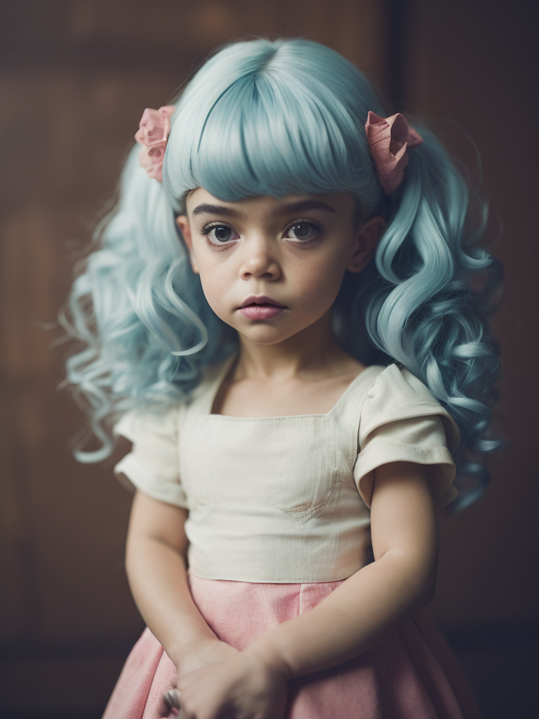 Melanie Martinez as a very cute anime character, 3D, toy