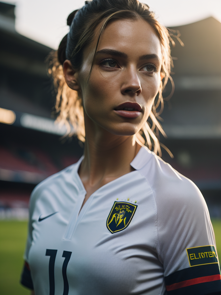 Epic Portrait of a Women Soccer Player, Fifa Women's World Cup, South Africa