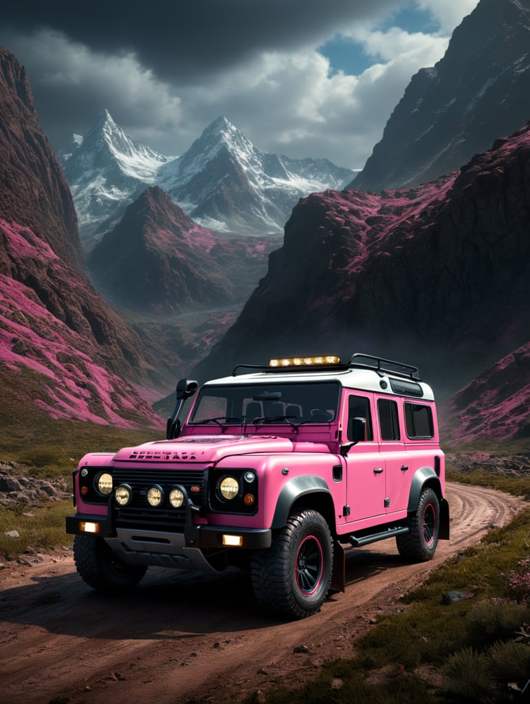 Carro defender quero o carro rosa.