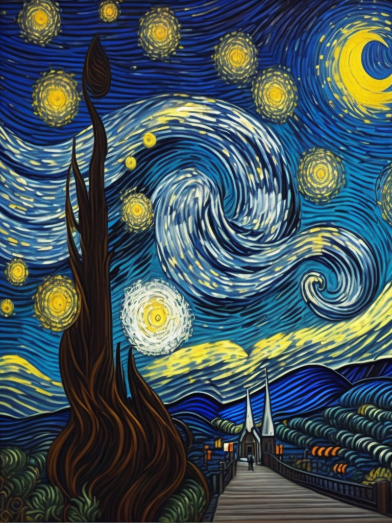 The Starry Night Vincent van Gogh