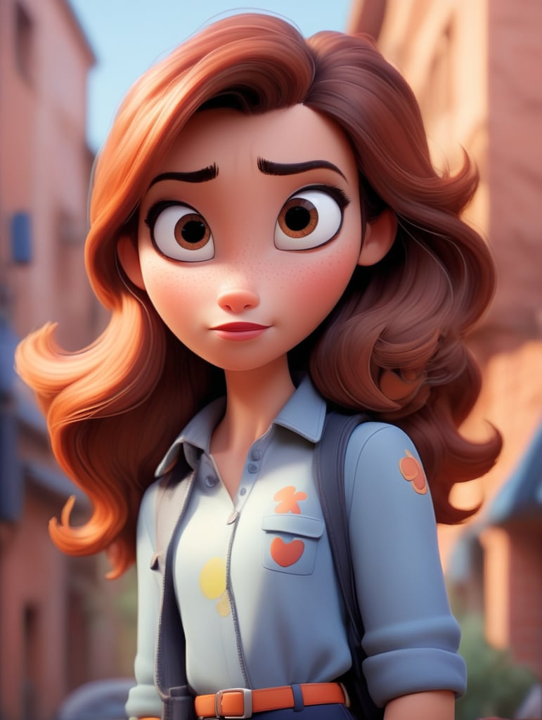 Тёмно коричневые волосы , карие глаза , телесный цвет кожи , средняя длина волос