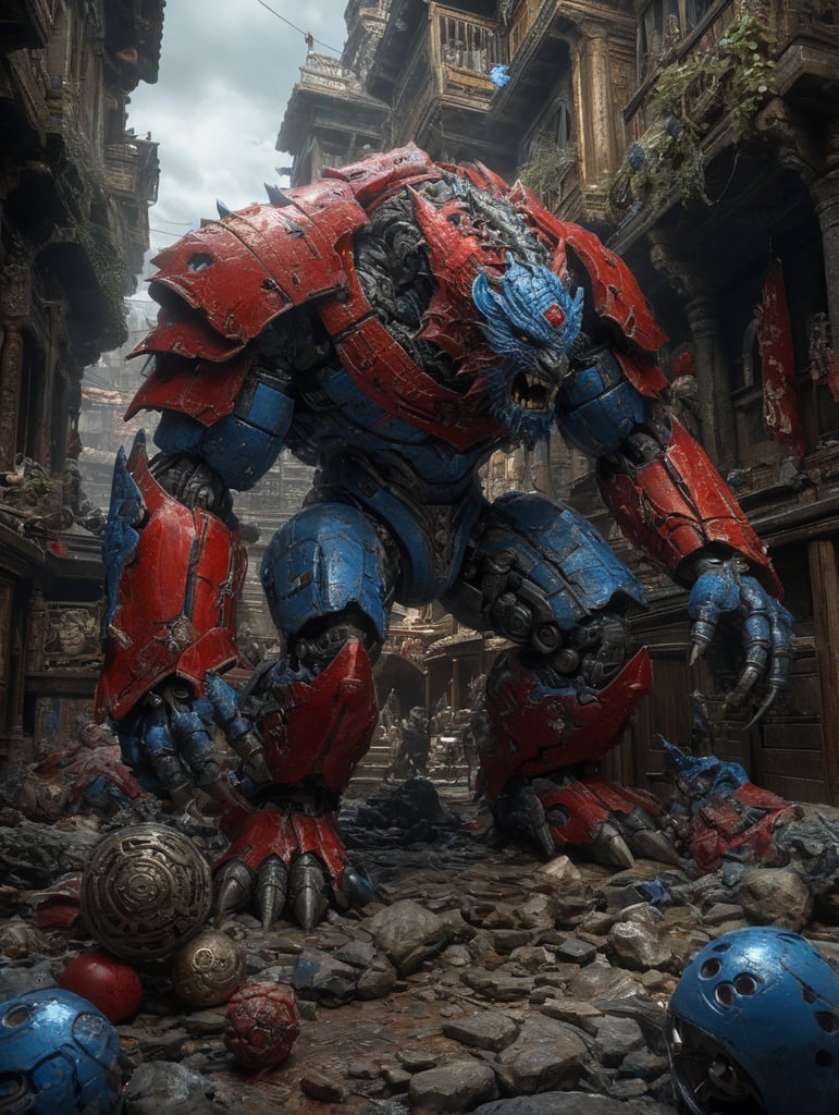 quiero un blandengues rojo azul