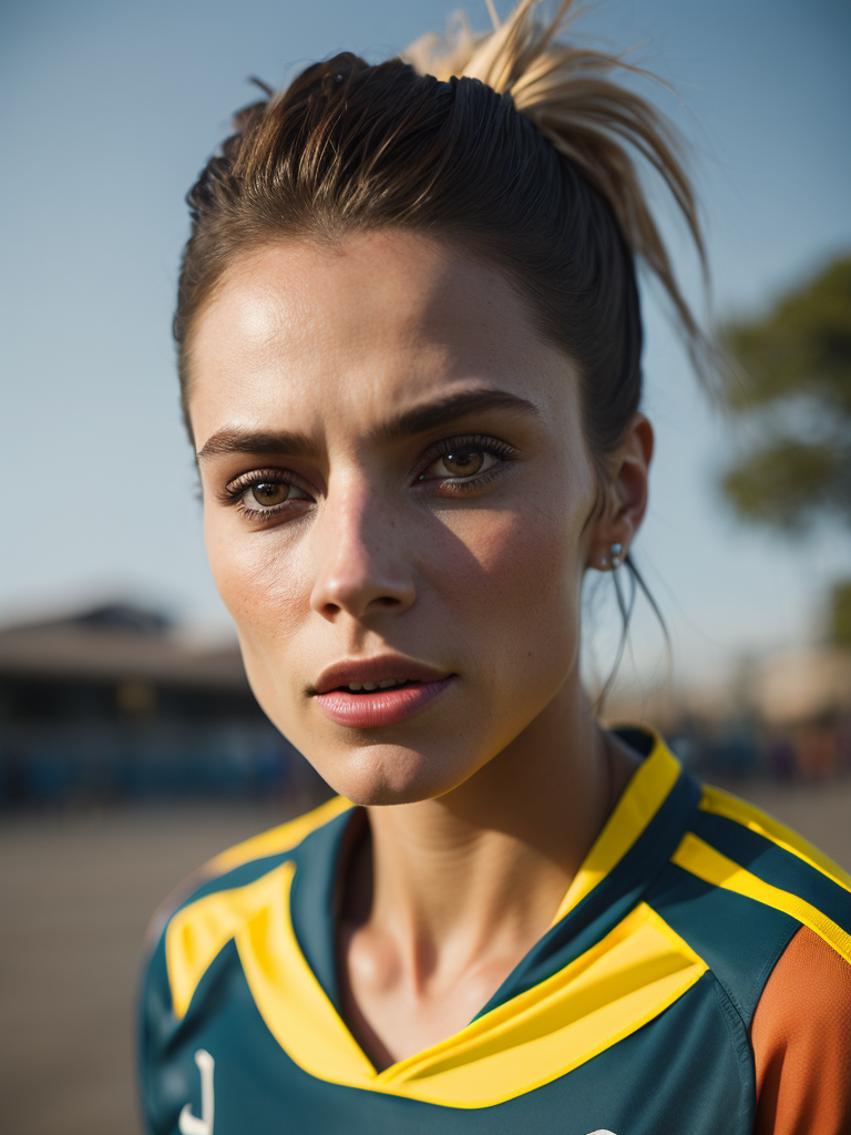 Portrait of a Women Soccer Player, Fifa Women's World Cup, Dennmark