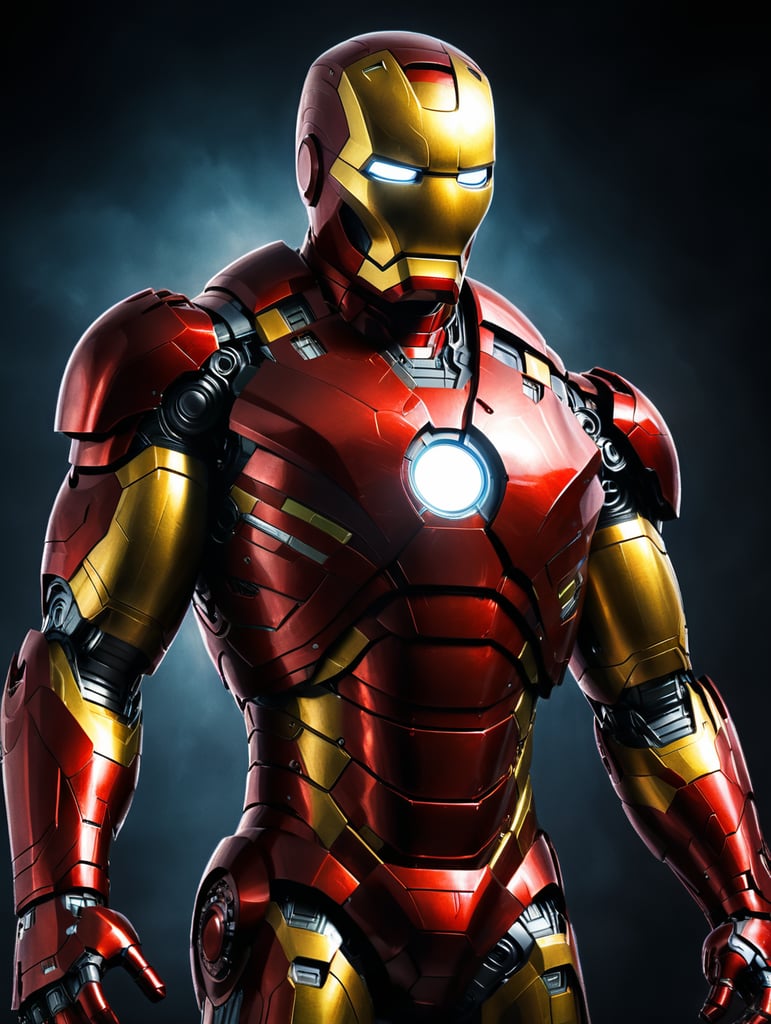 the schematics of iron man suit.