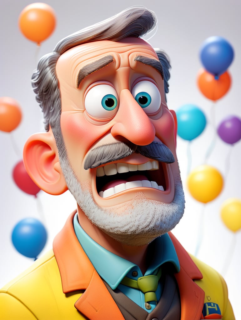 Half-body Portrait of Louis Pasteur, bright and saturated colors, highly detailed, sharp focus, Bright expressive, Dramatic Lighting, Depth of field, Incredibly high detailed, on a white background