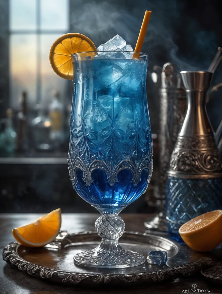 Cocktail blue mist