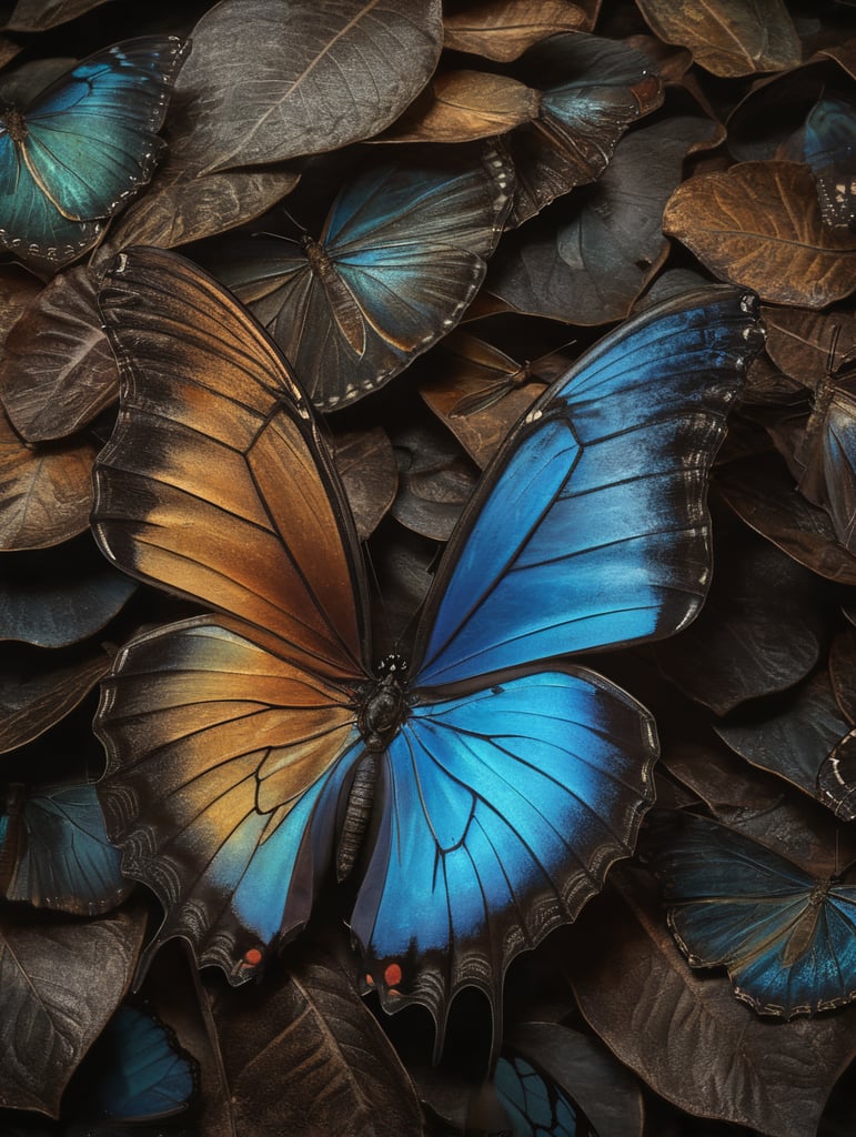 morpho butterfly wings