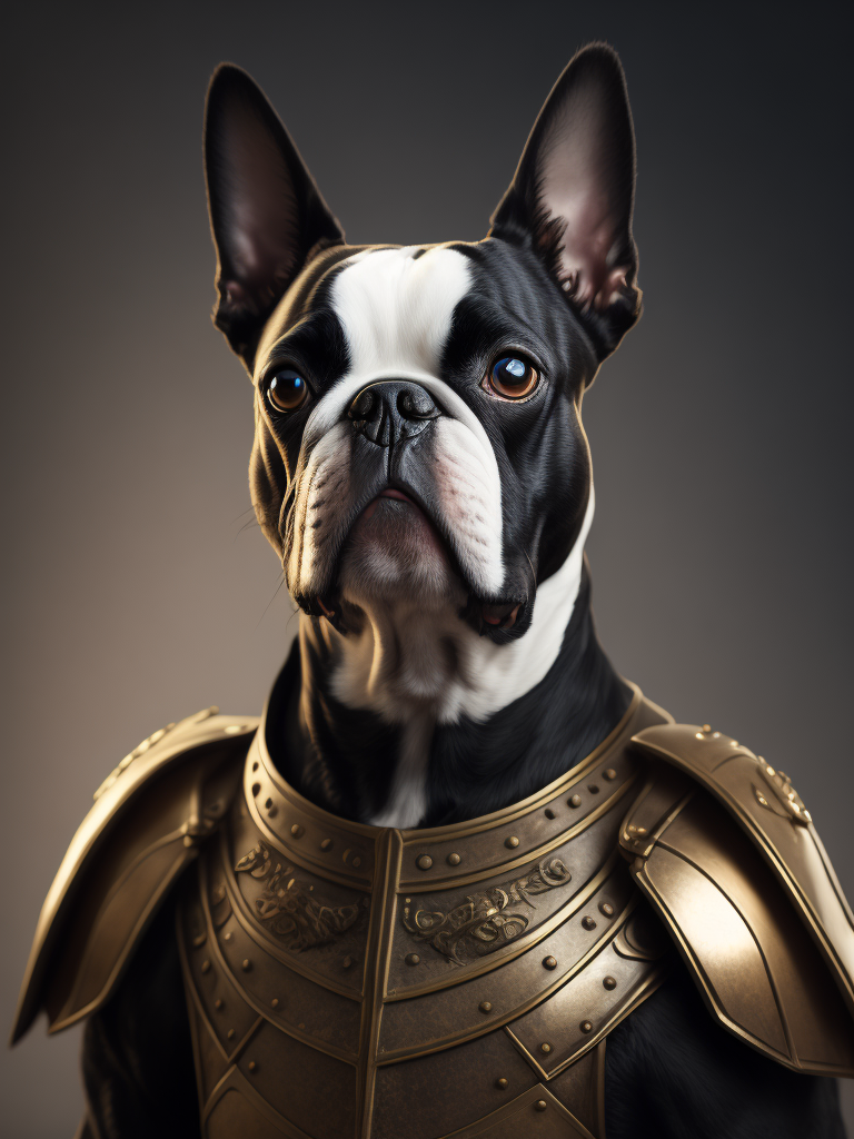 boston terrier warrior