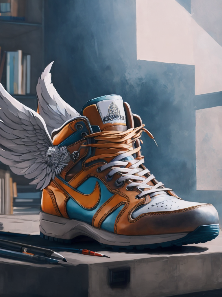 Shoes with wings