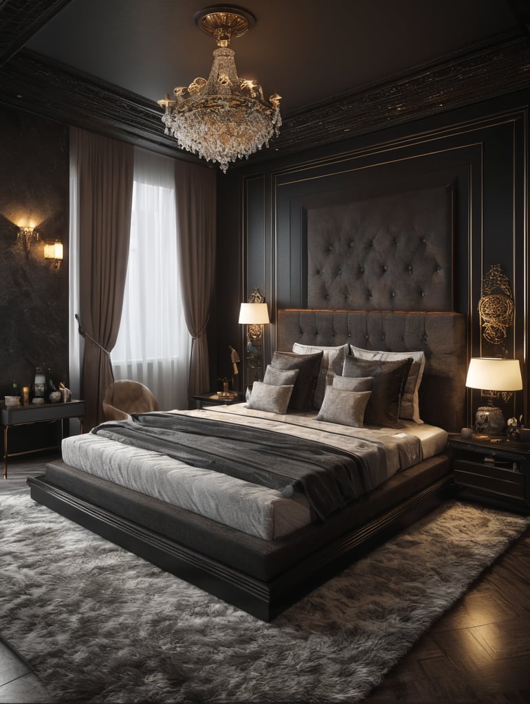 podium for displaying beds in a beautiful modern day bedroom