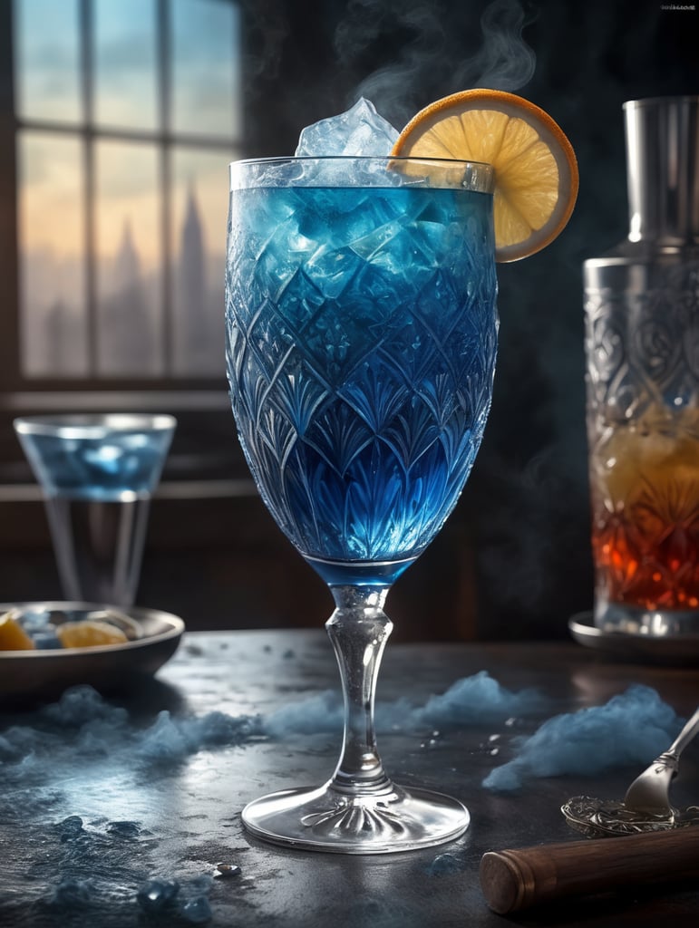 Cocktail blue mist