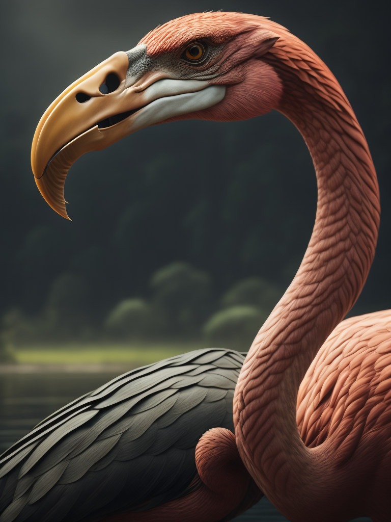 Alligator flamingo