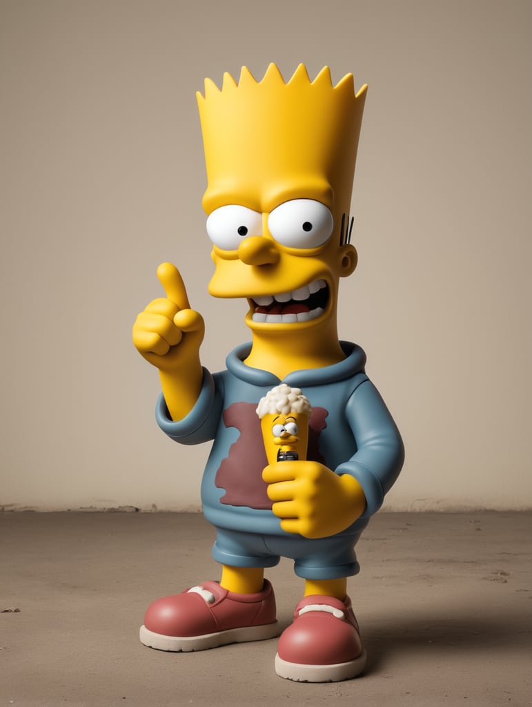 bart simpson with his willy out