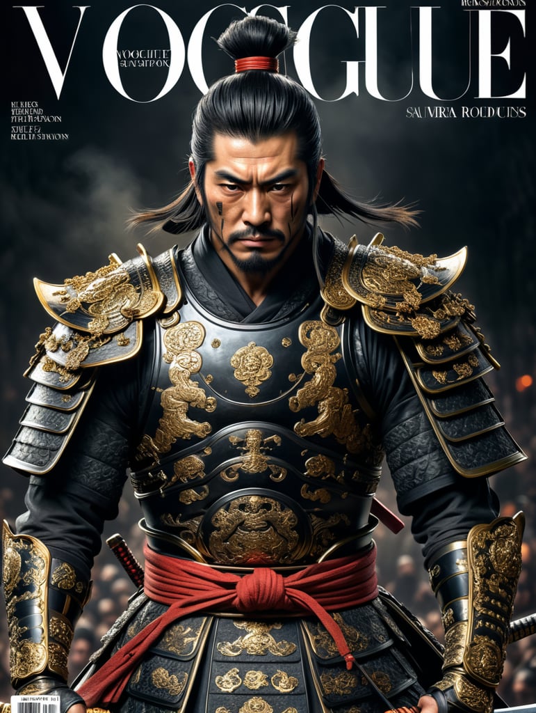 Japanese Samurai on the cover of Vogue