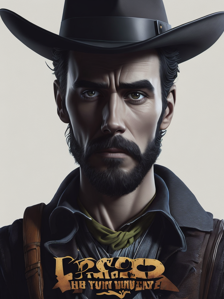 Woody from toy story on a the good, the bad, the ugly movie poster, no text, sharp details, sharp focus, elegant, highly detailed