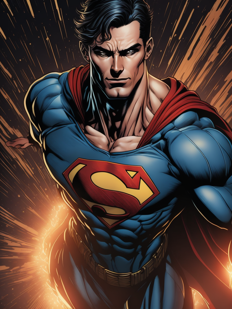 Superman, Illustration, Comic, DC Comics, Marvel, Cover art, USA, style of Neal Adams