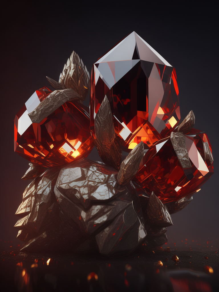 a red gem crystal