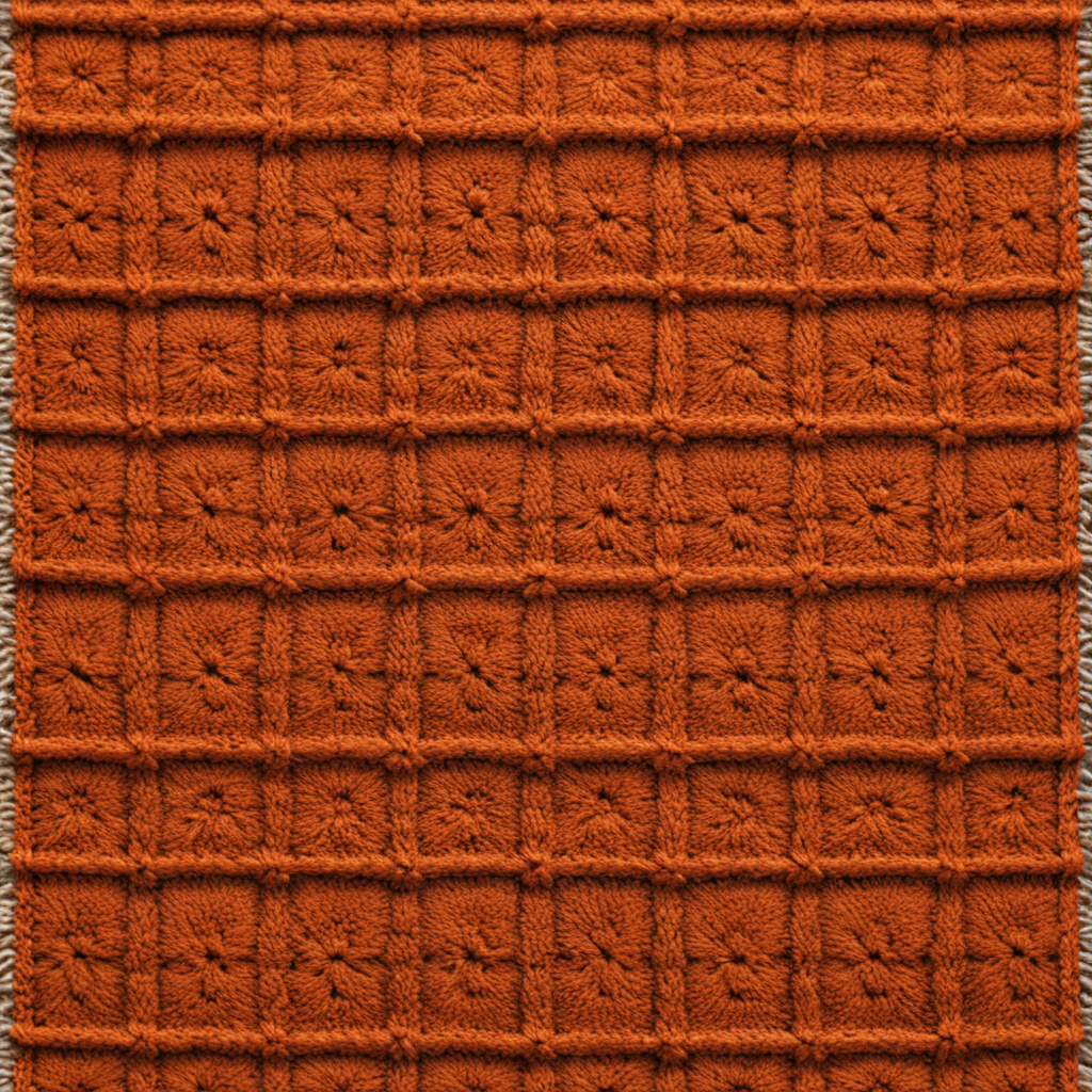 Plain knitted carpet texture, fabric, orange, beige, saturated, seamless