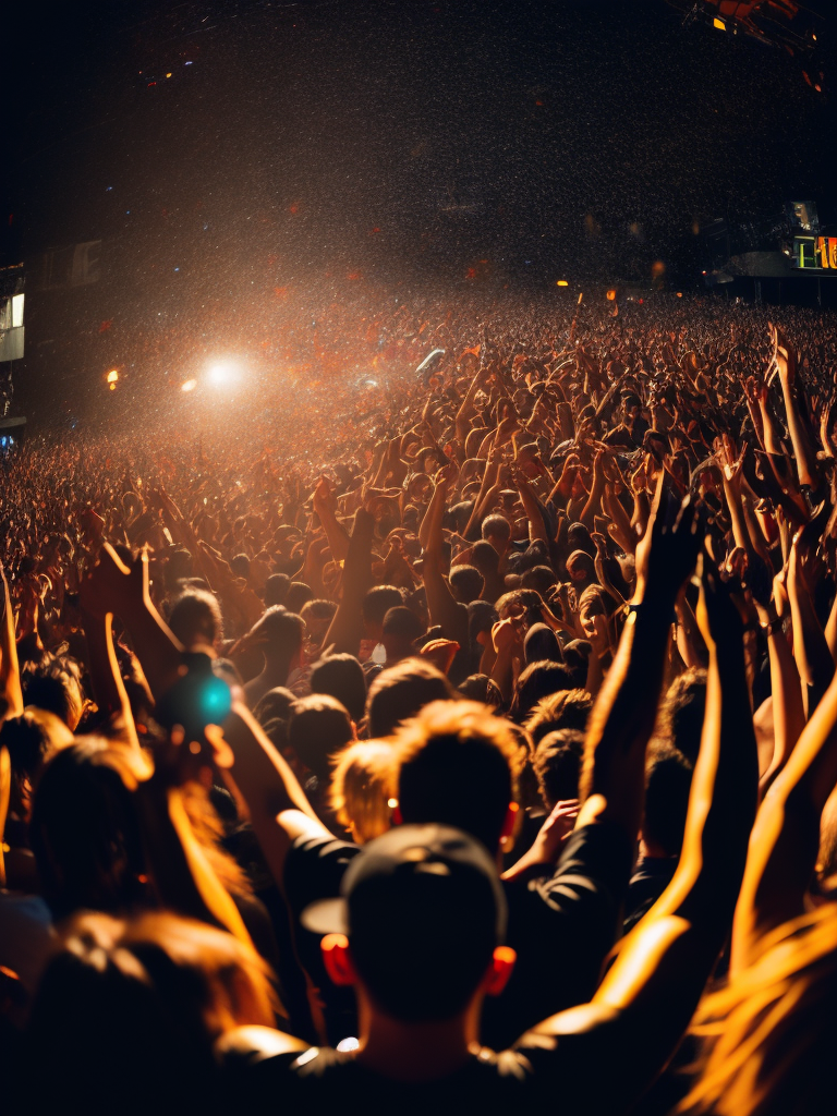 Audience at a rock show