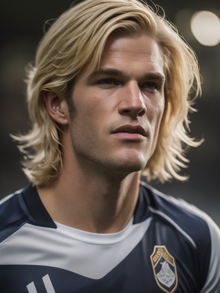 portrait of a soccer player Oliver Kahn