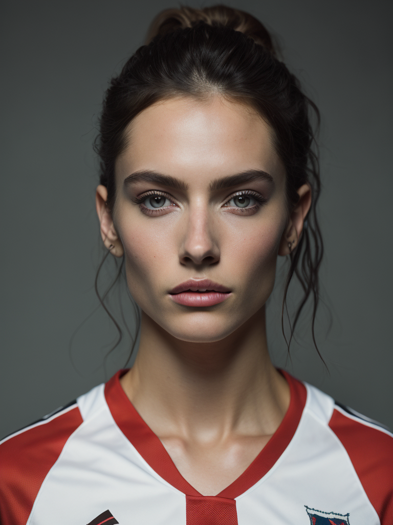 portrait of a women, a soccer player, soccer women's world cup 2023