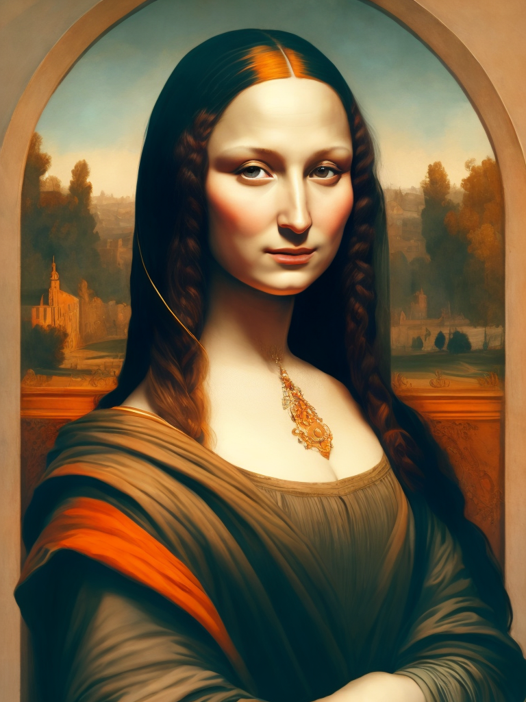 Mona Lisa Leonardo da Vinci, original art