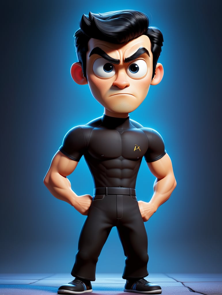 Bruce Lee standing looking at camera