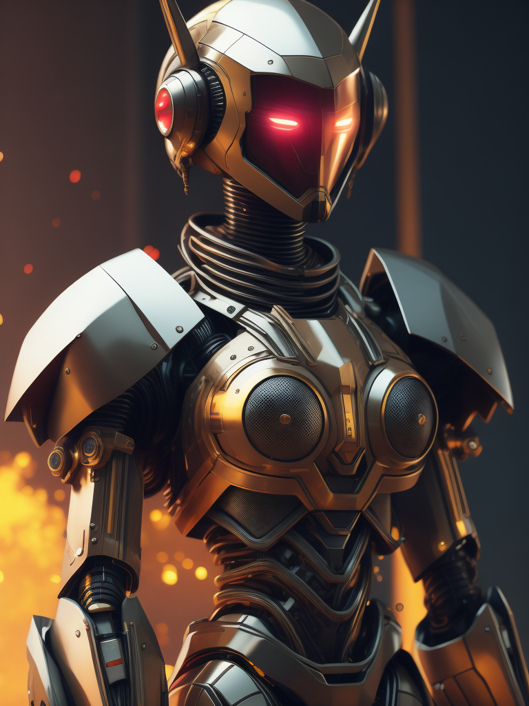 Chiara Ferragli as a robot, bright and saturated colors, elegant, highly detailed, vogue, fashion magazine, sharp focus