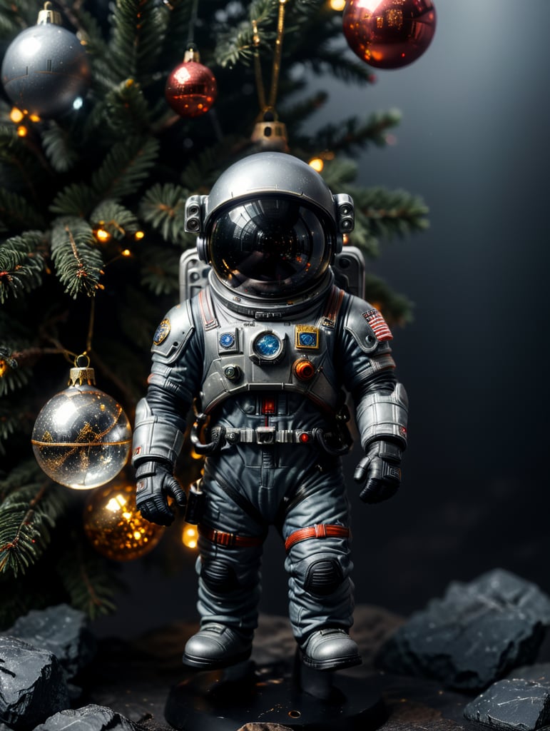 astronaut small glass glass figure, Christmas toy for the Christmas tree