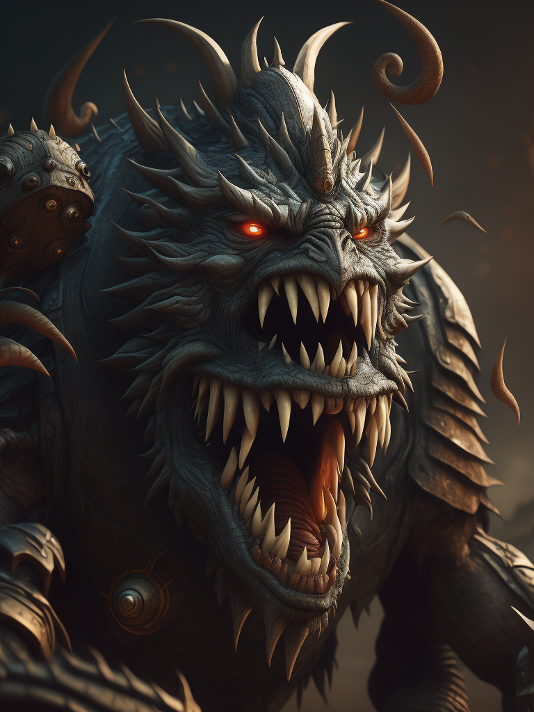 Many monsters, doodle art style, colorful, funny