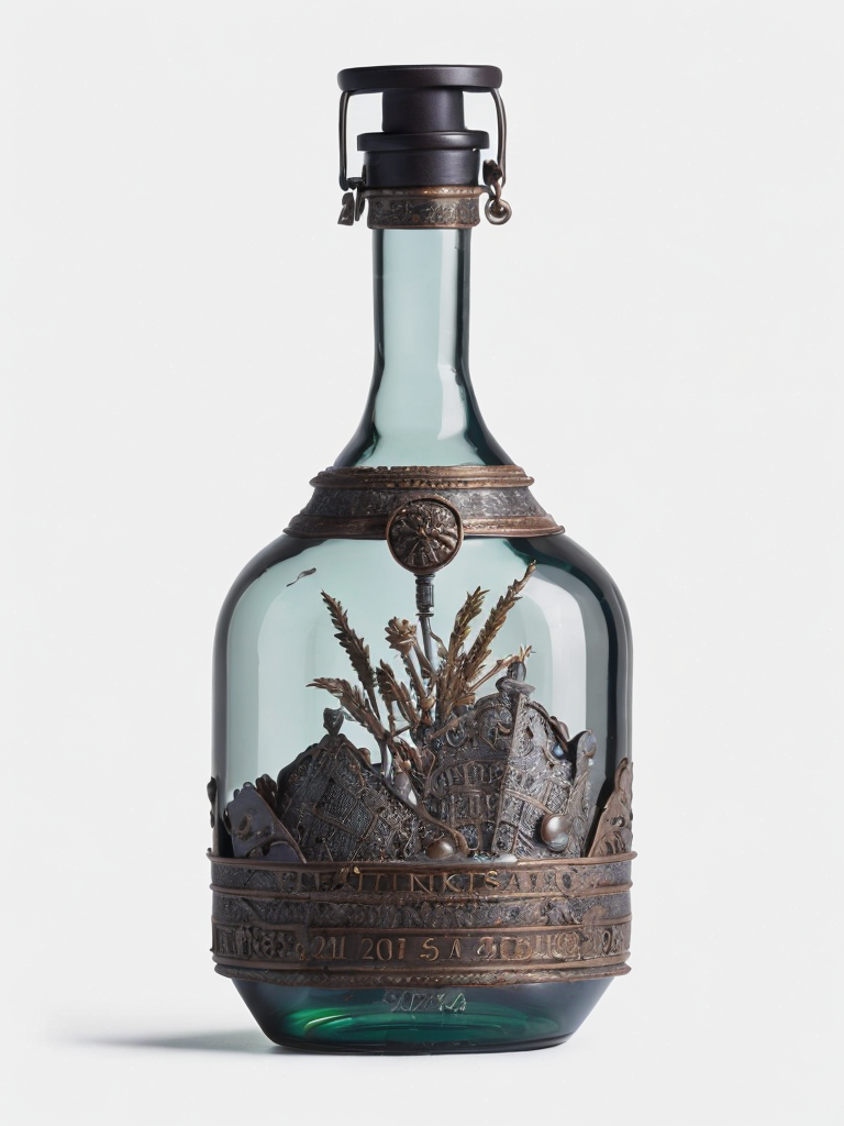 glass antique bottle