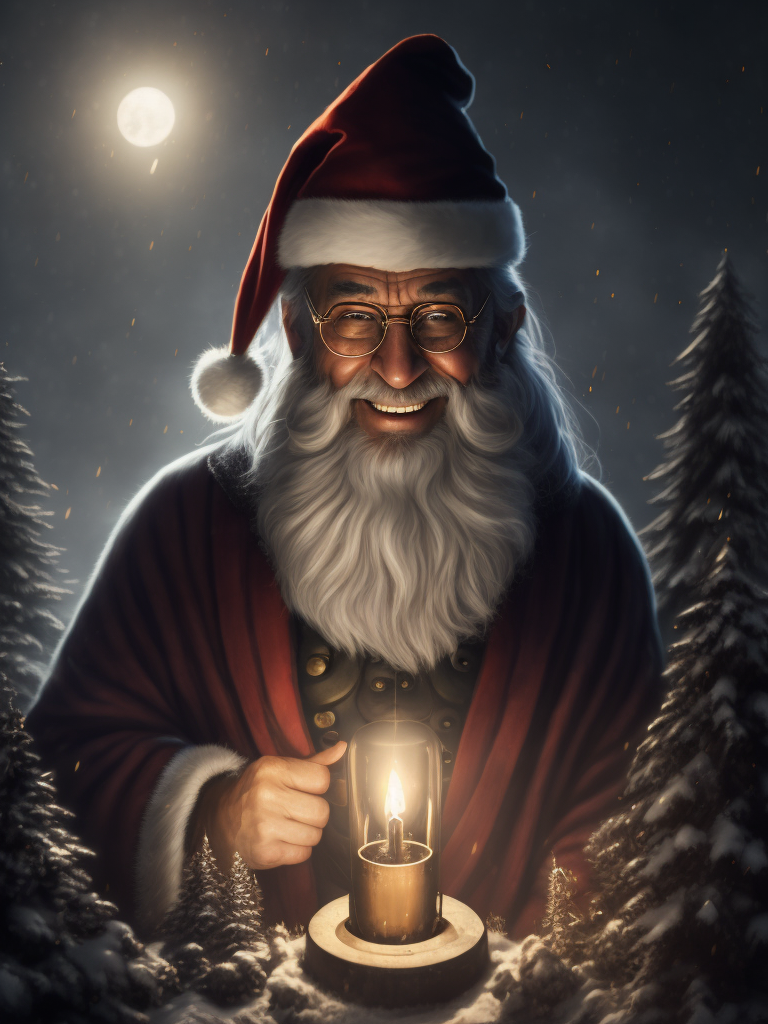 Santa Claus smiling