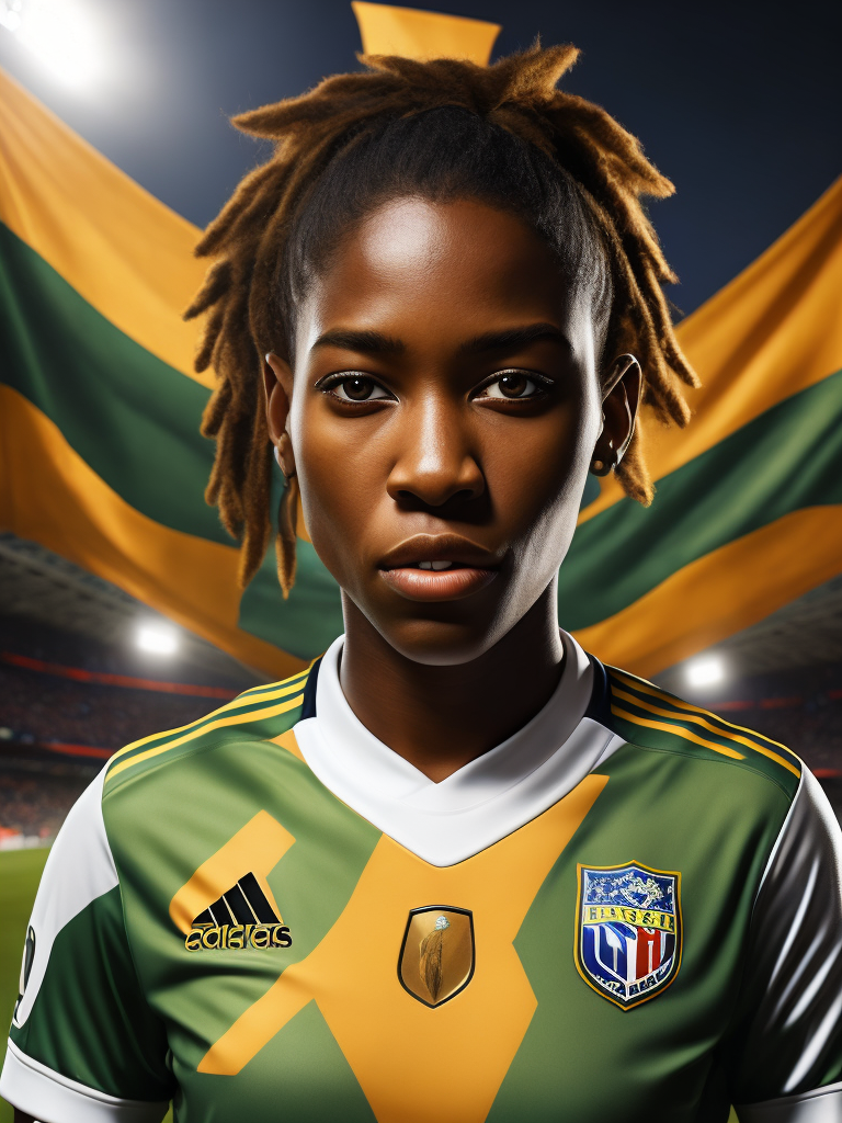 Epic Portrait of a Women Soccer Player, Fifa Women's World Cup, South Africa