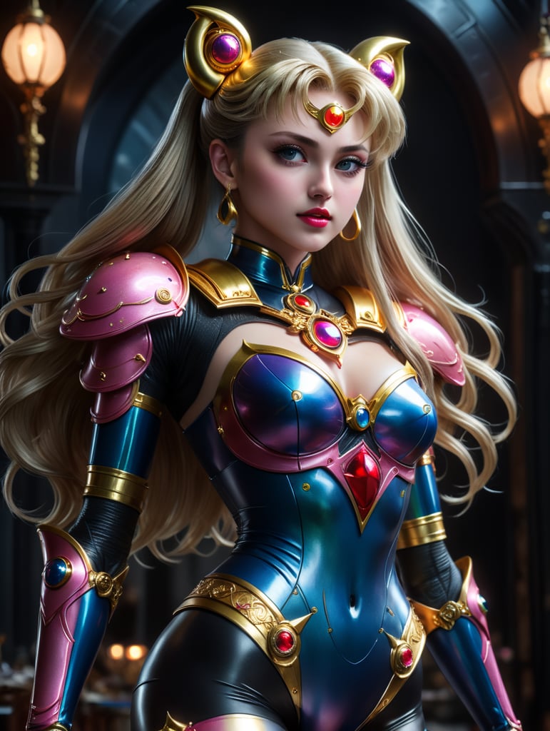sailor moon in latex suit
