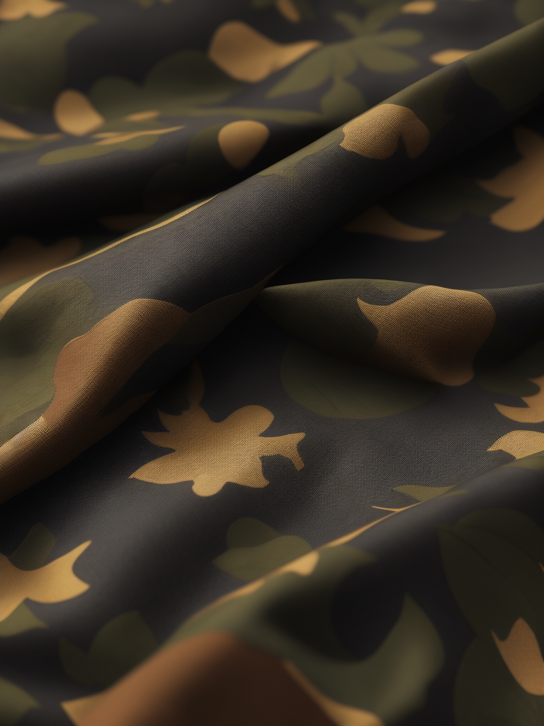 camouflage patterned fabric