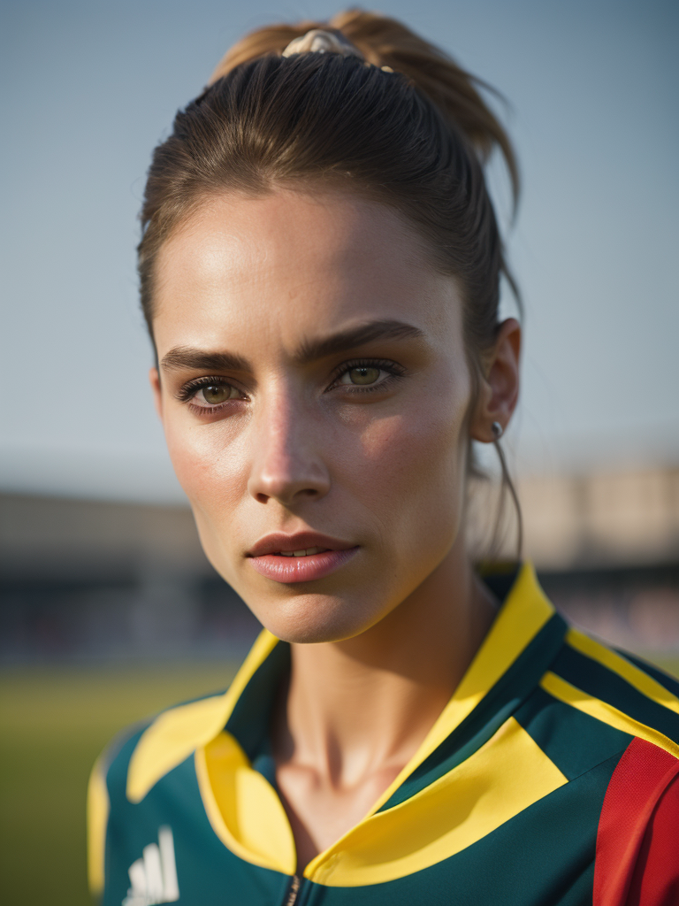 Portrait of a Women Soccer Player, Fifa Women's World Cup, Dennmark