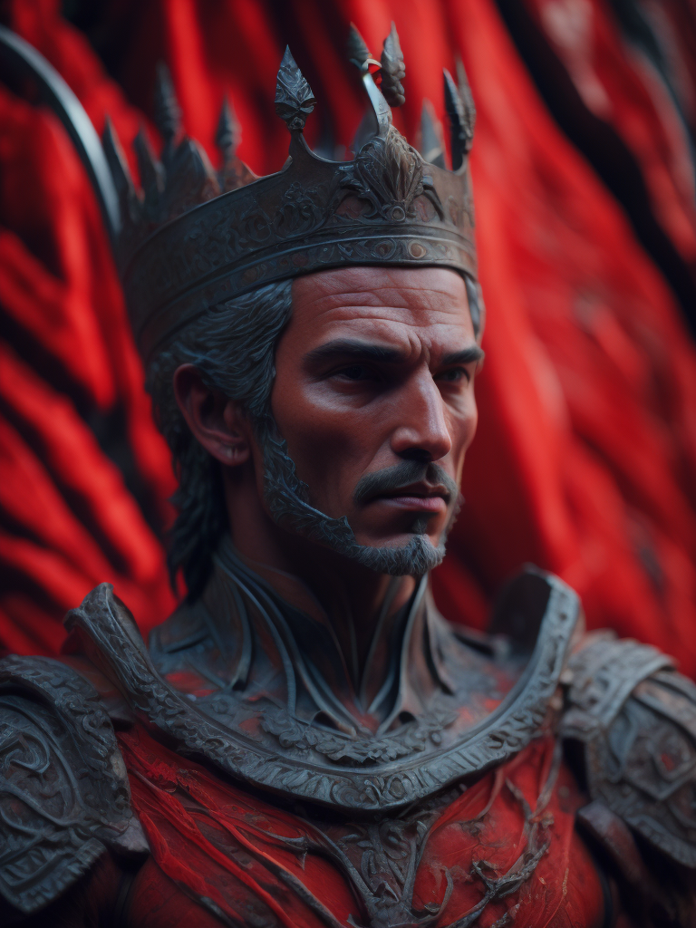 ((red)) marble king in the style of M4rbleSCNEW