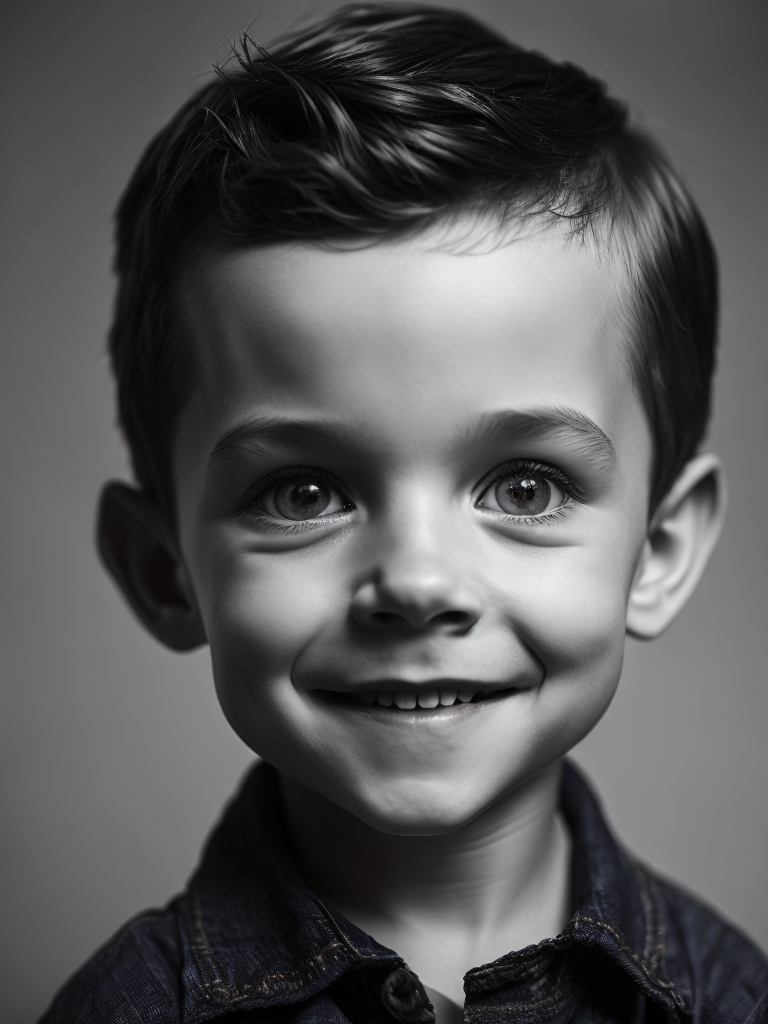 portrait of Tom Holland as a kid, 6 month old, happy emotions on his face