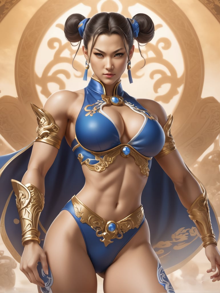 Chun li con microbikini